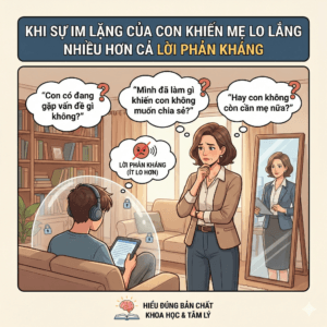 Con trai khép kín, ít nói chuyện với mẹ – Khi sự im lặng của con khiến mẹ lo lắng nhiều hơn cả lời phản kháng
