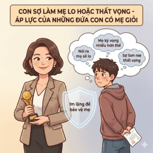 Con trai khép kín, ít nói chuyện với mẹ – Con sợ làm mẹ lo hoặc thất vọng
