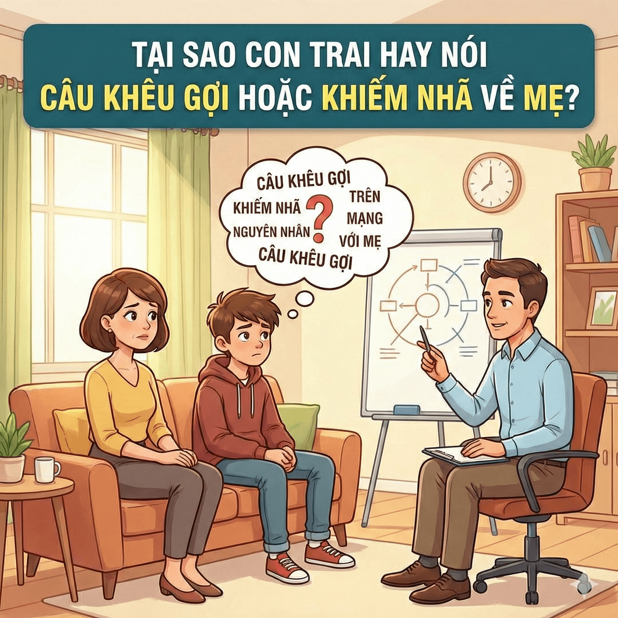 Tại sao con trai hay nói câu khêu gợi hoặc khiếm nhã về mẹ?