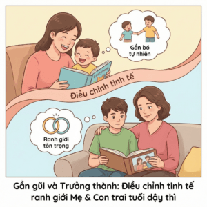 Ranh giới mẹ và con trai tuổi dậy thì - Khi sự gần gũi quen thuộc bắt đầu cần được điều chỉnh