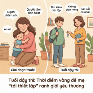 Ranh giới mẹ và con trai tuổi dậy thì - Tuổi dậy thì: thời điểm ranh giới cần được “tái thiết lập”