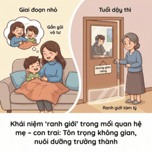 Ranh giới mẹ và con trai tuổi dậy thì - Khái niệm “ranh giới” trong mối quan hệ mẹ – con trai