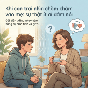 Khi con trai nhìn chằm chằm vào mẹ - Một khoảnh khắc rất ngắn – nhưng đủ khiến người mẹ chấn động