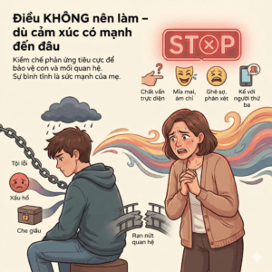 Khi con trai nhìn chằm chằm vào mẹ - Điều KHÔNG nên làm – dù cảm xúc có mạnh đến đâu