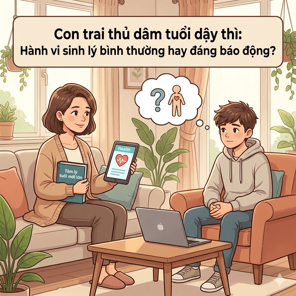 Con trai thủ dâm tuổi dậy thì: Hành vi sinh lý bình thường hay đáng báo động?