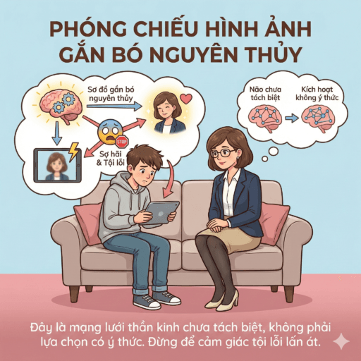 Những hành vi ảo tưởng ở con trai tuổi dậy thì - Phóng chiếu hình ảnh gắn bó nguyên thủy