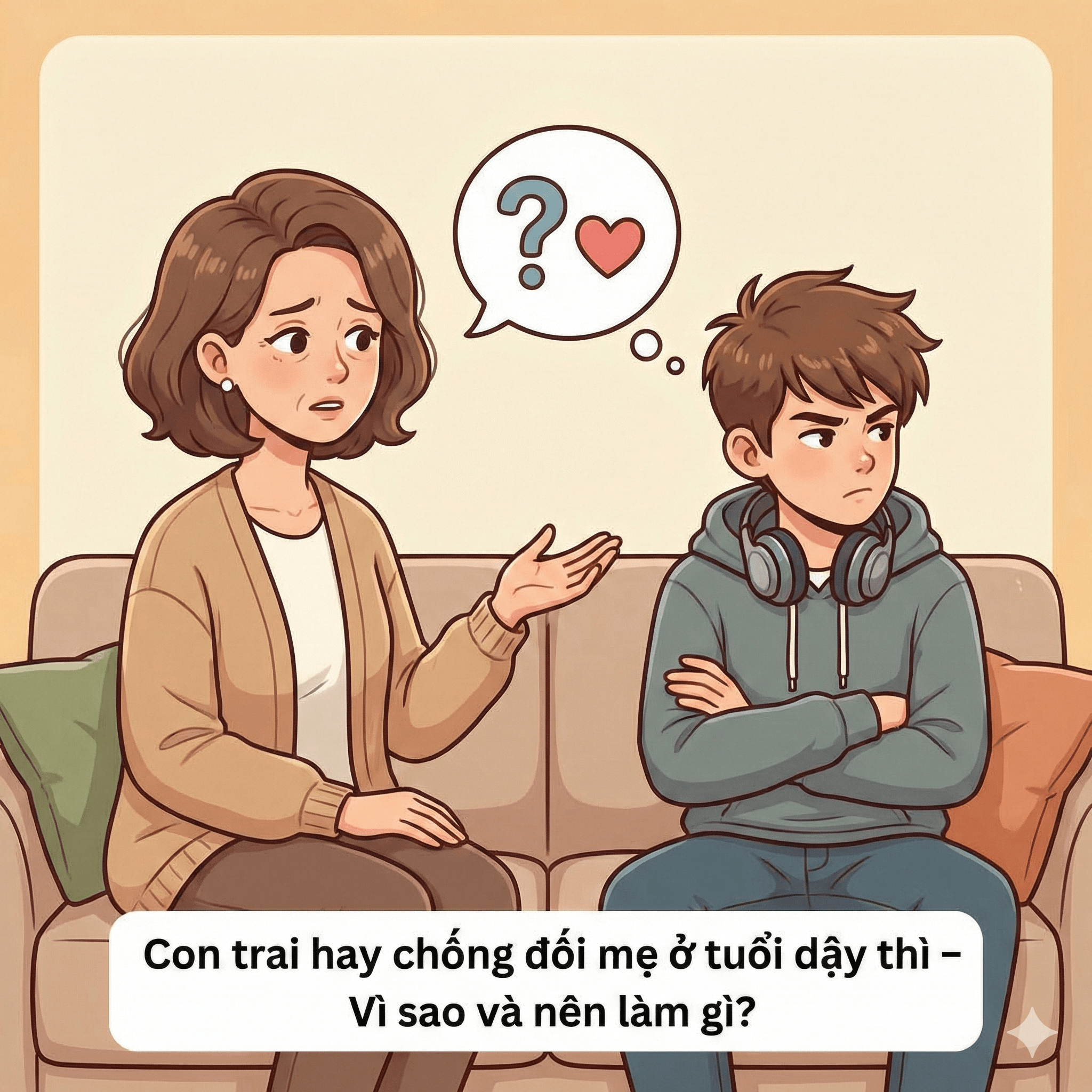 Con trai hay chống đối mẹ ở tuổi dậy thì – Vì sao và nên làm gì?