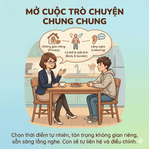 Con Trai Trộm Đồ Lót Mẹ - Mở cuộc trò chuyện chung chung