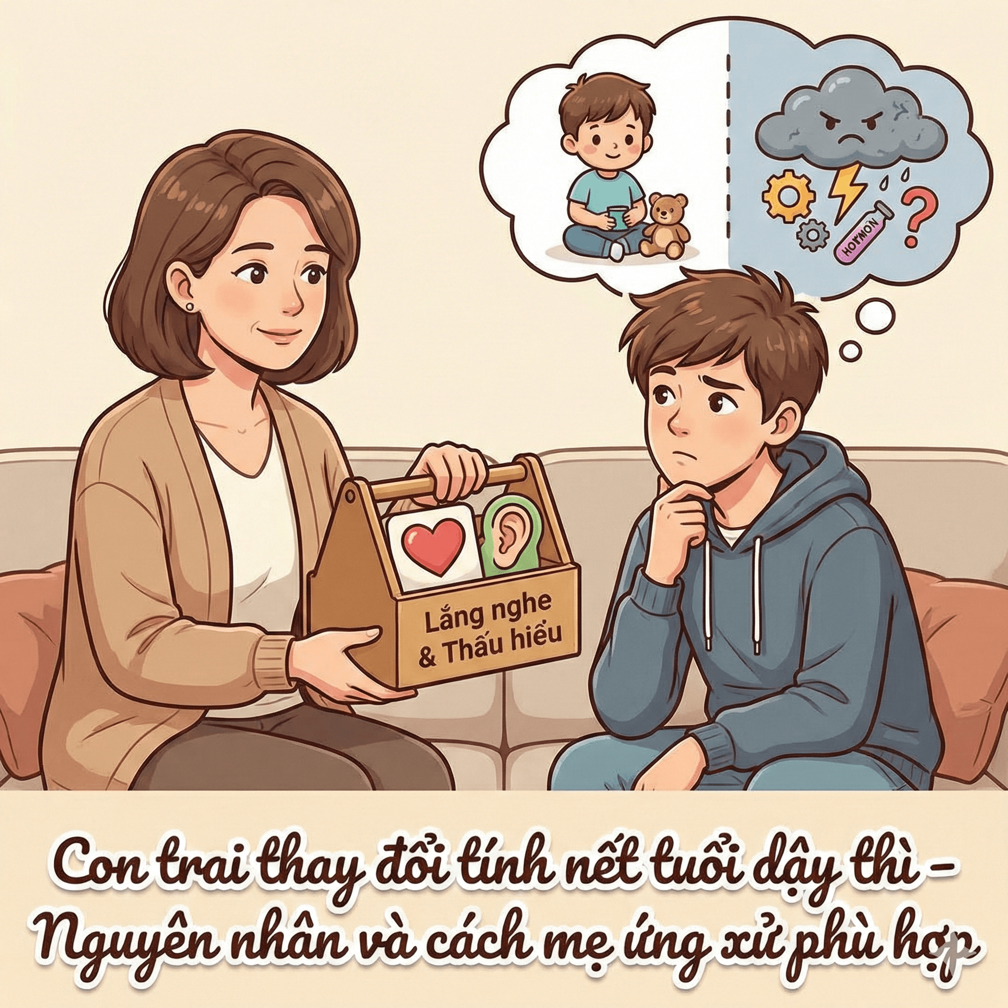 Con trai thay đổi tính nết tuổi dậy thì – Nguyên nhân và cách mẹ ứng xử phù hợp