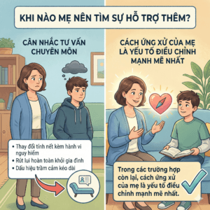 Con trai thay đổi tính nết tuổi dậy thì – Khi nào mẹ nên tìm sự hỗ trợ thêm?