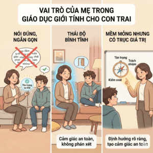 Giáo dục giới tính cho con trai tuổi dậy thì theo góc nhìn khoa học - Vai trò của người mẹ trong giáo dục giới tính cho con trai