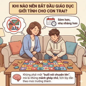 Giáo dục giới tính cho con trai tuổi dậy thì theo góc nhìn khoa học - Khi nào nên bắt đầu giáo dục giới tính cho con trai?