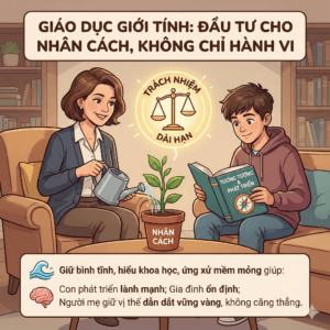 Giáo dục giới tính cho con trai tuổi dậy thì theo góc nhìn khoa học - Giáo dục giới tính là đầu tư cho nhân cách, không chỉ hành vi