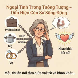 Khi Phụ Nữ Bắt Đầu "Ngoại Tình" Trong Tưởng Tượng: Mâu thuẫn nội tâm sâu sắc