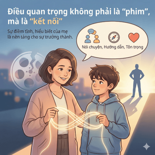 Ảnh hưởng tâm lý và những hệ lụy từ phim người lớn đối với con trai - Điều quan trọng không phải là “phim”, mà là “kết nối”