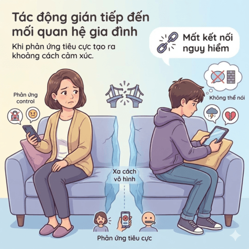 Ảnh hưởng tâm lý và những hệ lụy từ phim người lớn đối với con trai - Tác động gián tiếp đến mối quan hệ gia đình