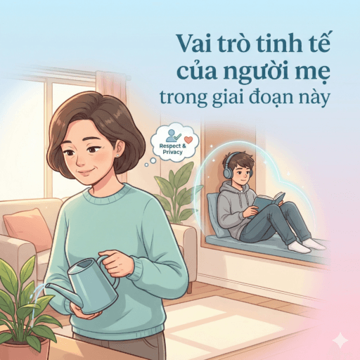 Con trai “chào cờ” buổi sáng - Vai trò tinh tế của người mẹ trong giai đoạn này