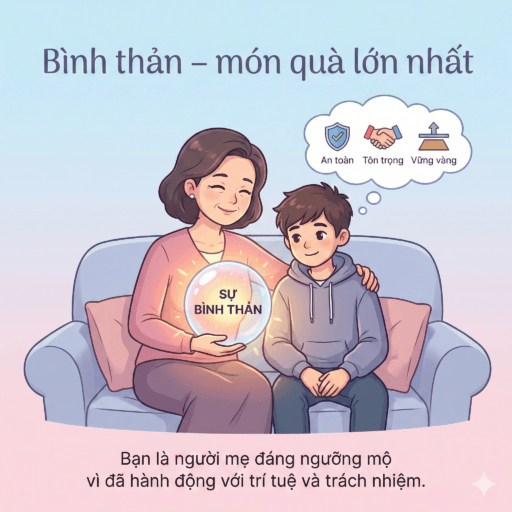 Con trai “chào cờ” buổi sáng - Bình thản, đó là món quà lớn nhất