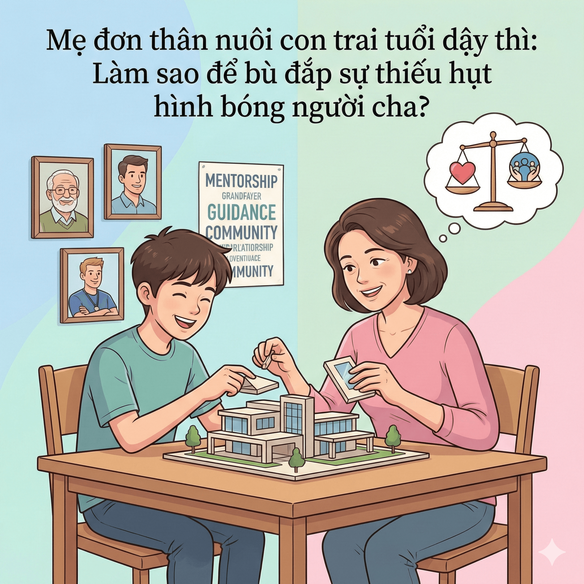 Mẹ đơn thân nuôi con trai tuổi dậy thì: Làm sao để bù đắp sự thiếu hụt hình bóng người cha?