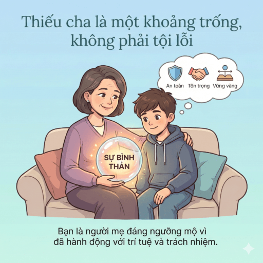 Mẹ đơn thân nuôi con trai tuổi dậy thì - Một thực tế không dễ nói: thiếu cha là một khoảng trống, không phải tội lỗi