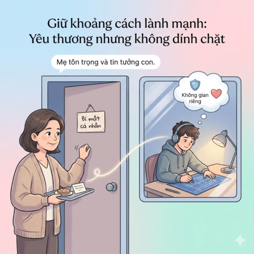 Mẹ đơn thân nuôi con trai tuổi dậy thì - Giữ khoảng cách lành mạnh: yêu thương nhưng không dính chặt