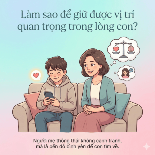 Khi con trai biết yêu - Làm sao để giữ được vị trí quan trọng trong lòng con?
