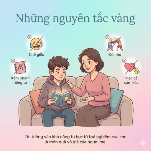 Khi con trai biết yêu - Những nguyên tắc vàng