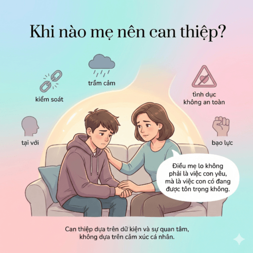 Khi con trai biết yêu - Khi nào mẹ nên can thiệp?