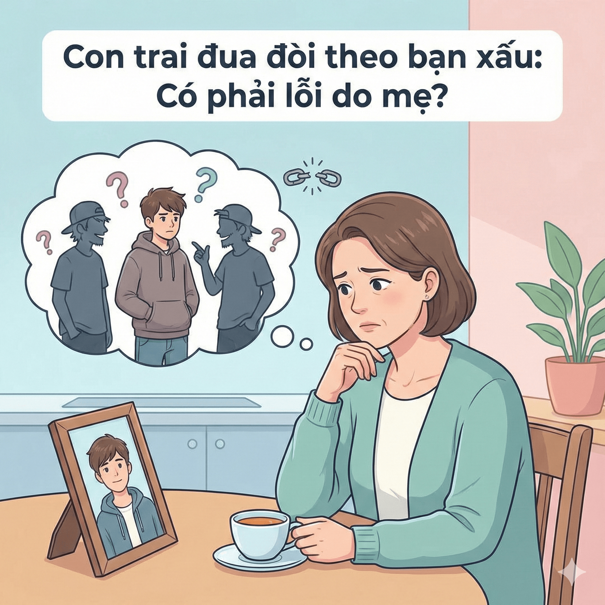 Con trai đua đòi theo bạn xấu: Có phải lỗi do mẹ?