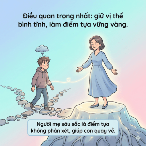 Con trai đua đòi theo bạn xấu - Điều quan trọng nhất: giữ vị thế bình tĩnh