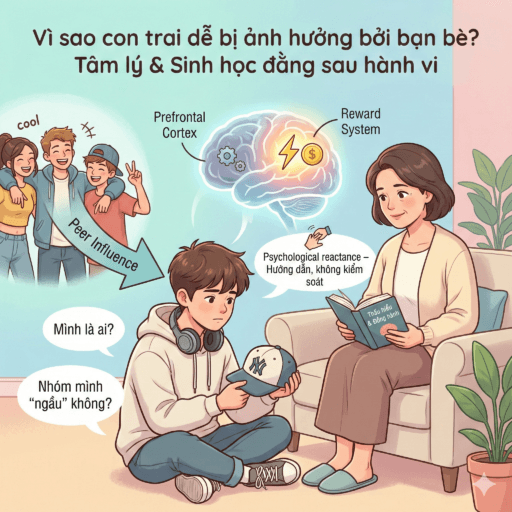 Con trai đua đòi theo bạn xấu - Vì sao con trai dễ bị ảnh hưởng bởi bạn bè?