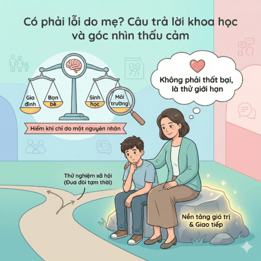 Con trai đua đòi theo bạn xấu - Có phải lỗi do mẹ?