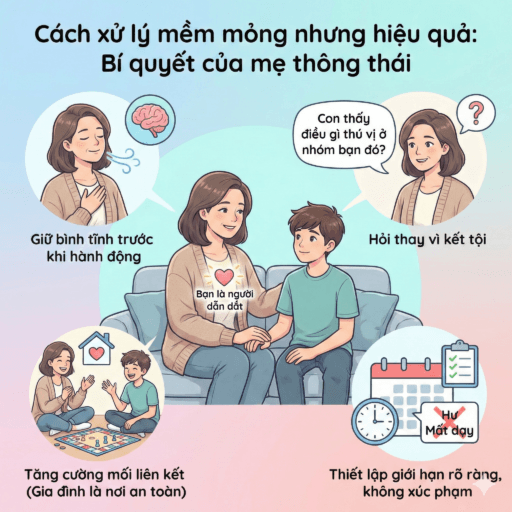 Con trai đua đòi theo bạn xấu - Cách xử lý mềm mỏng nhưng hiệu quả