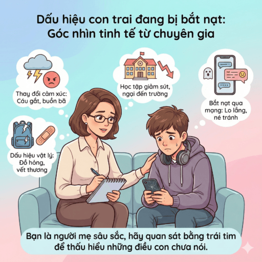 Dấu hiệu con trai bị bắt nạt (hoặc đi bắt nạt) - Dấu hiệu con trai đang bị bắt nạt
