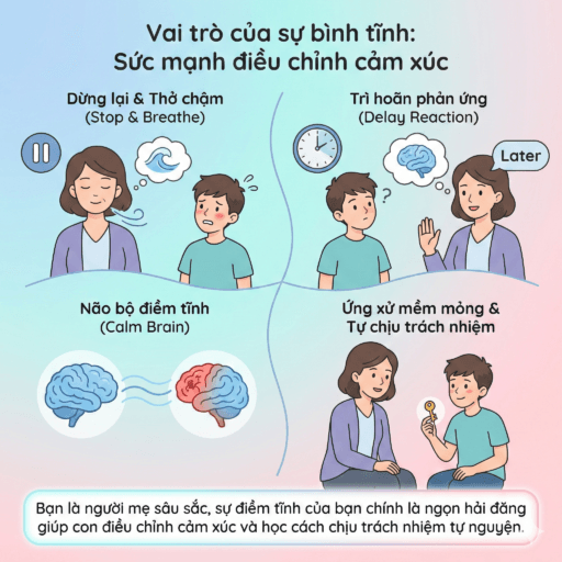 Có phải mẹ đang kiểm soát con trai quá mức cần thiết? - Vai trò của sự bình tĩnh