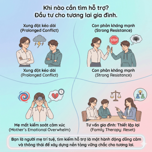 Có phải mẹ đang kiểm soát con trai quá mức cần thiết? - Khi nào cần tìm hỗ trợ?