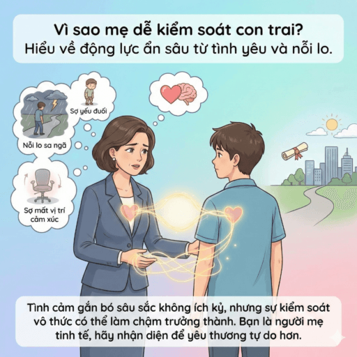 Có phải mẹ đang kiểm soát con trai quá mức cần thiết? - Vì sao mẹ dễ kiểm soát con trai?