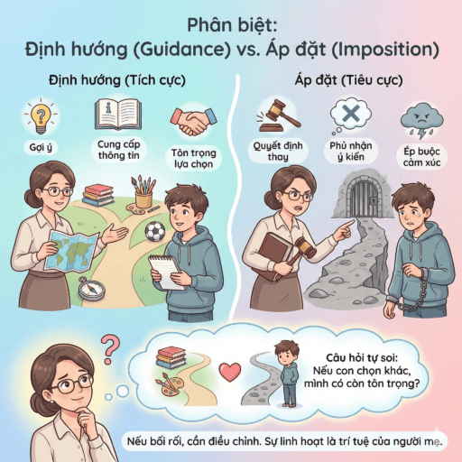 Khi kỳ vọng của mẹ trở thành gánh nặng lên vai con trai - Phân biệt giữa “định hướng” và “áp đặt”