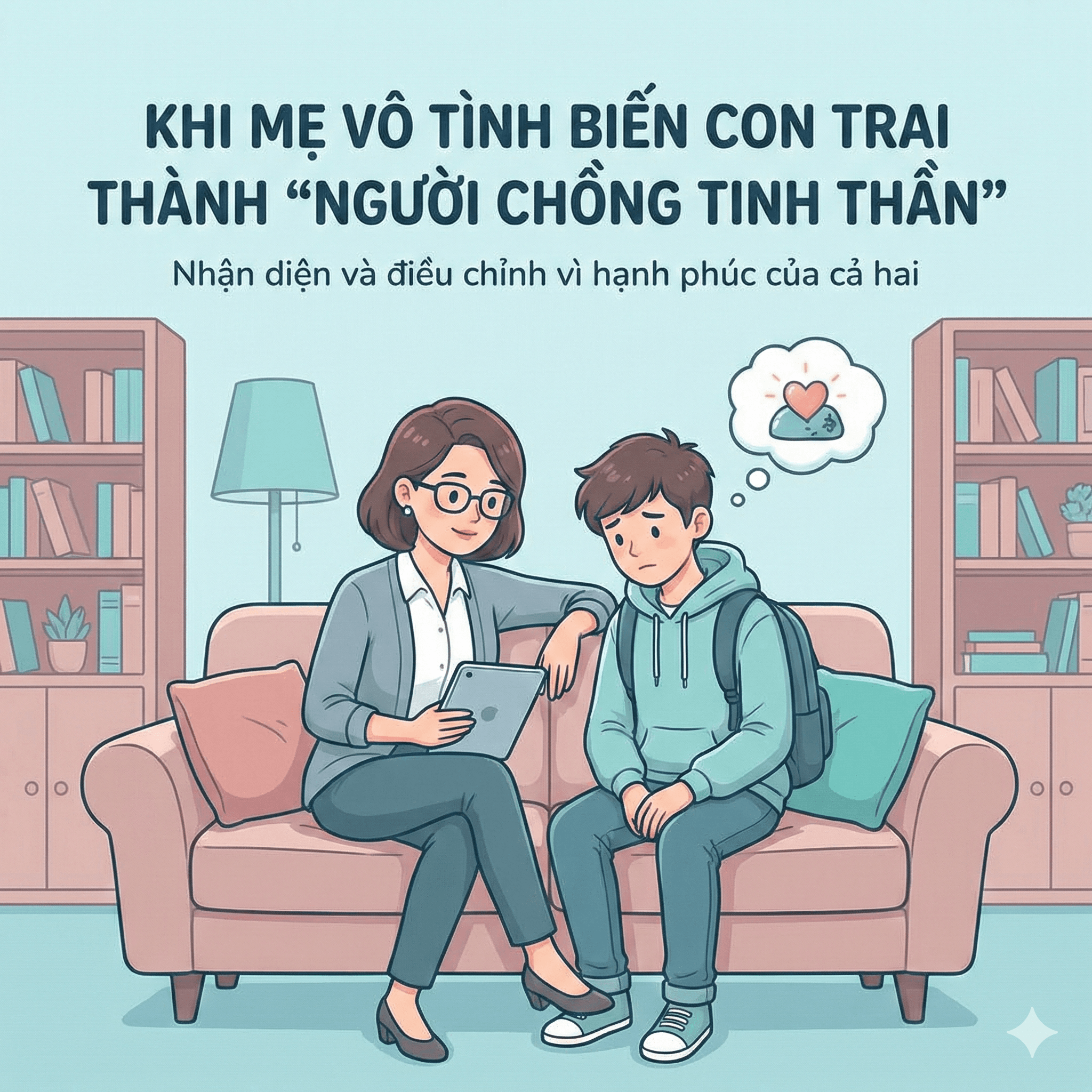 Khi mẹ vô tình biến con trai thành “người chồng tinh thần”