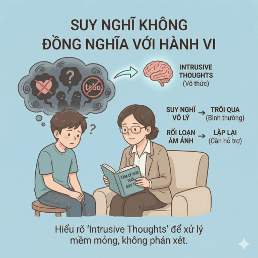 Con trai có “suy nghĩ đen tối” với mẹ - Trước hết: suy nghĩ không đồng nghĩa với hành vi