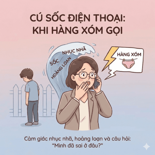Con trai bị bắt quả tang trộm đồ lót hàng xóm - Đối mặt với sự nhục nhã