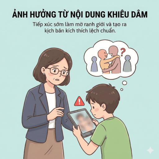 Con trai bị bắt quả tang trộm đồ lót hàng xóm - Ảnh hưởng từ nội dung khiêu dâm