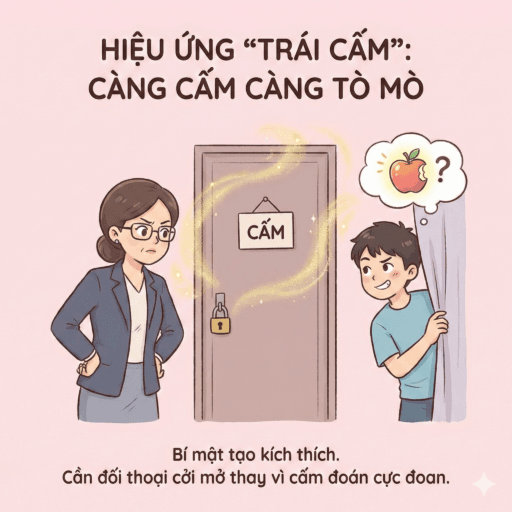 Khi con trai nhìn trộm, quay lén người thân - Cấm đoán làm tăng kích thích