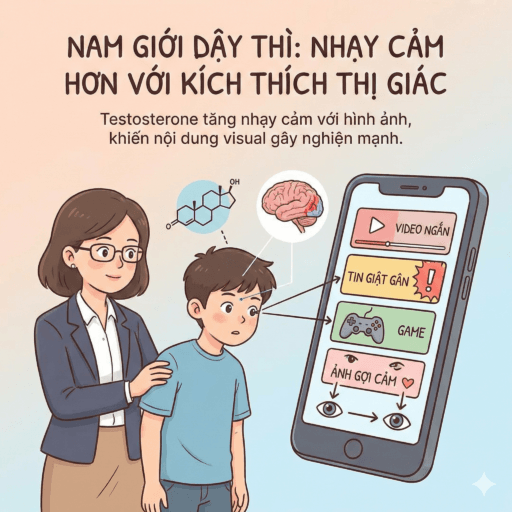 Con trai nghiện điện thoại và cách xử lý của cha mẹ - Nam giới nhạy cảm hơn với kích thích thị giác