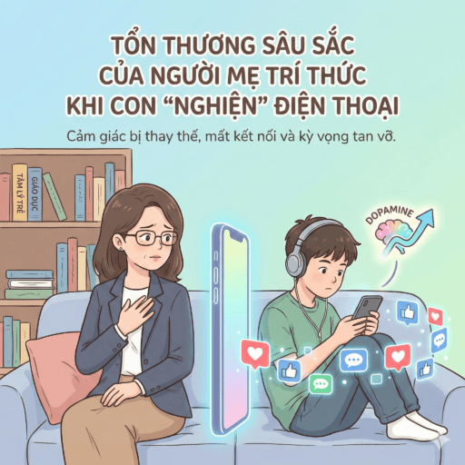 Con trai nghiện điện thoại và cách xử lý của cha mẹ - Vì sao nhiều bà mẹ trí thức cảm thấy tổn thương sâu sắc?