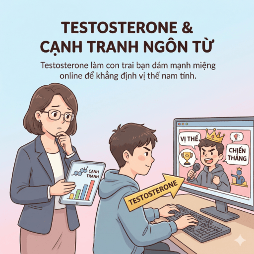 Tại sao con trai rụt rè ngoài đời thật nhưng lại “mạnh miệng” trên mạng xã hội? - Testosterone và sự cạnh tranh ngôn từ