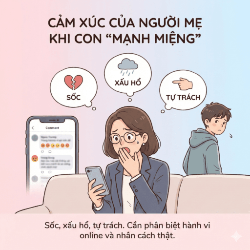 Tại sao con trai rụt rè ngoài đời thật nhưng lại “mạnh miệng” trên mạng xã hội? - Cảm xúc của người mẹ
