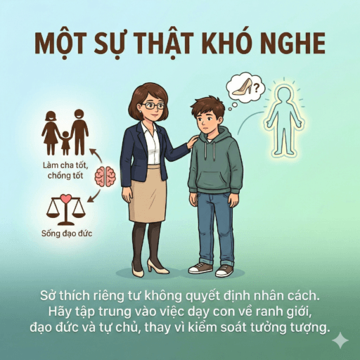 Con trai bị kích thích bởi giày cao gót - Một sự thật khó nghe