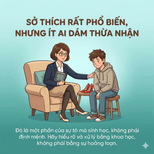 Con trai bị kích thích bởi giày cao gót - Sở thích rất phổ biến, nhưng ít ai dám thừa nhận