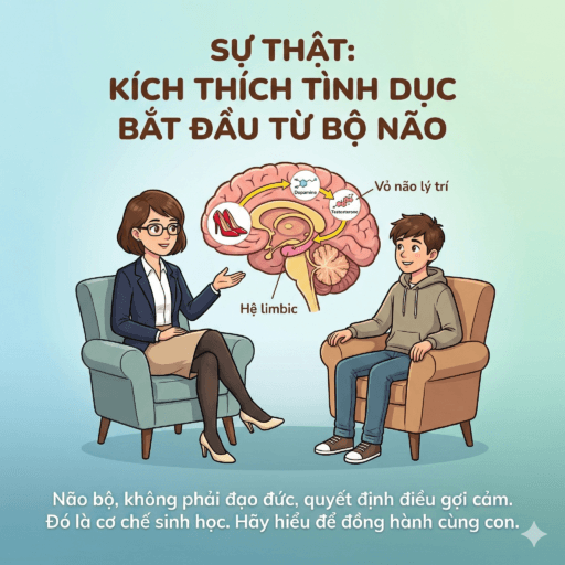 Con trai bị kích thích bởi giày cao gót - Sự thật: Kích thích tình dục bắt đầu từ bộ não